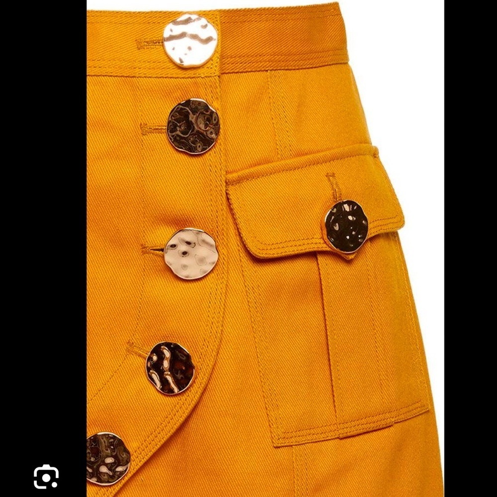 ACLER Etchells Denim Skirt In Yellow Size US 2 - Picture 3 of 11